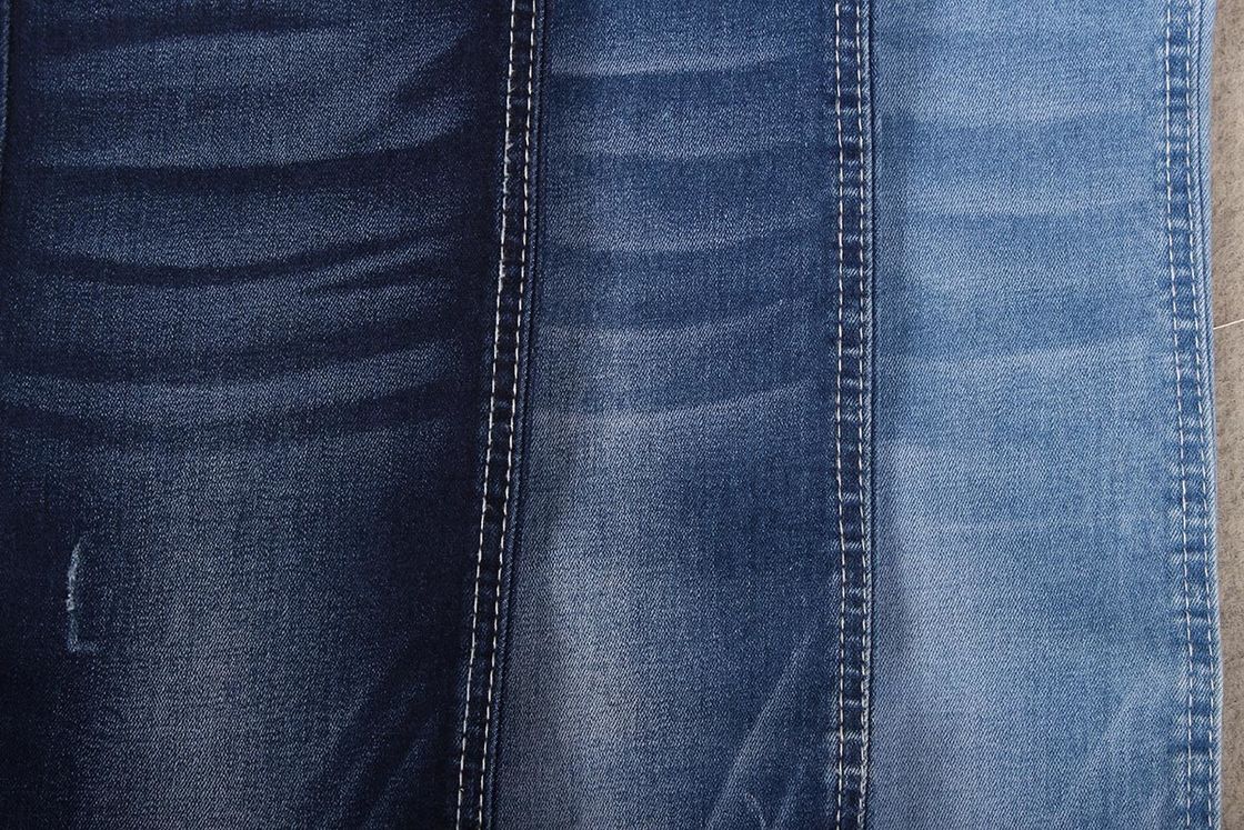 Tissu étirable du denim 9.6OZ pour la couleur bleu-foncé de femmes