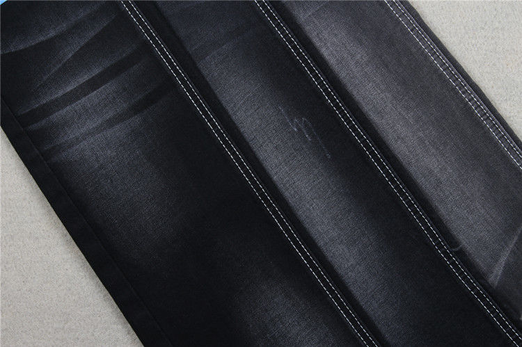 l'entreprise de confort de 9.5oz Eco a réutilisé le tissu noir matériel de denim de poly denim de bout droit