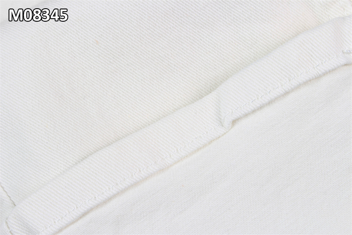 9.7OZ Préparer à la teinture Tissu en denim blanc RFD Jeans Tissu de vêtement fro Teinture