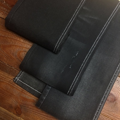 Couleur noire 9oz de denim de coton de Tencle de jeans matériels de tissu