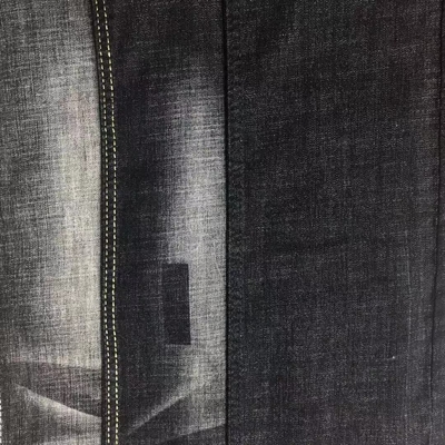 Matériel noir de tissu de jeans du tissu 10.5oz de denim de mèche de couleur pour les hommes