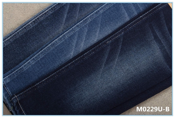 Tissu superbe de jeans de Lycra de coton de toucher doux bleu-foncé