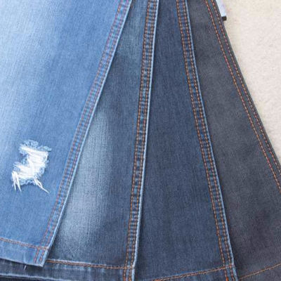 Bon prix Jeans 100% français de Terry Knitted Denim Fabric For de coton d'indigo en ligne