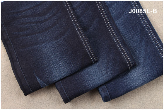 Bon prix Tissu matériel de denim de jeans légers de mèche bleu-foncé en ligne