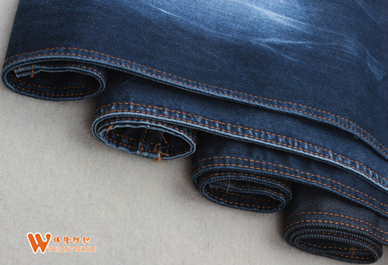Tissu de jeans de bout droit de polyester de Lycra de coton