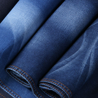Polyester en bambou 2% Lycra du coton 27% du tissu 71% de denim de satin