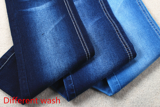 Poly style de mèche de Spandex de rayonne de bout droit de denim de coton écologique de tissu