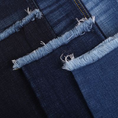 Bon prix Le tissu teint de denim de bout droit de Spandex de coton de fil a adapté la couleur aux besoins du client en ligne