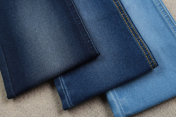Bon prix tissu bleu du denim 362Gsm de 60cm pour le matériel de tissage spécial de denim de veste de jeans en ligne