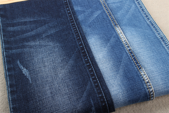 10.6Oz Coton Polyester Spandex Denim Tissu 160cm Pleine Largeur