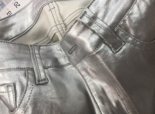 Couche Spandex Jeans Denim Tissu 356gm 3/1 Droite main Twill