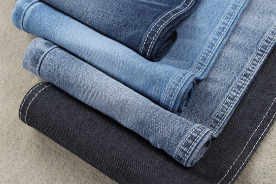 2/1 Main droite 100 Tissu en coton denim pour chemise 7,5 oz bleu foncé 180 cm de largeur