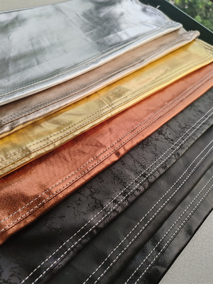 Couche de tissu en PU denim pour femmes jeans veste couleur argent or bleu rose couleur sur mesure fabriqué en Chine