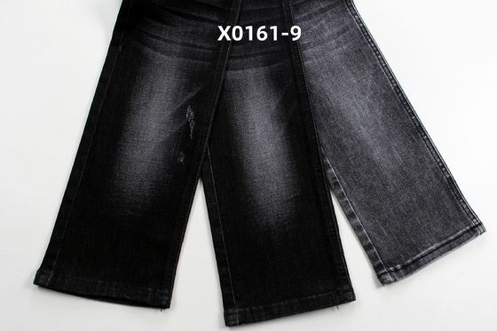 Bon prix 10.5 oz Noir haute étirement Warp Slub Denim Tissu Pour Jeans en ligne