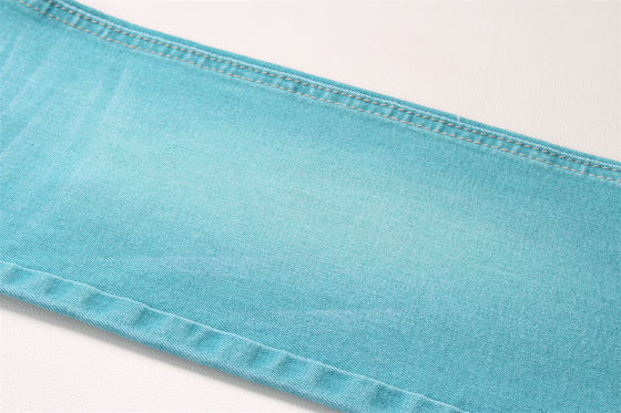 Bon prix 9 oz couleur verte spéciale étirage de l'été denim tissu Jeans tissu pour l'homme style printemps été vente chaude prêt à expédier en ligne