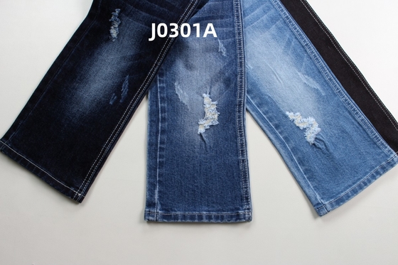 2024 haute qualité 11,5 oz vert bleu étirement tissé jean denim tissu