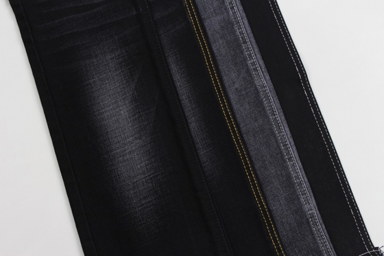 11.9 oz noir et noir arrière croisé, en tissu de jean.