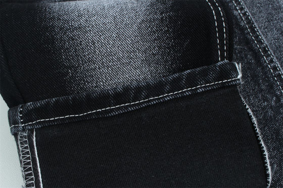 Bon prix 13.5 oz Tissu denim lourd pour le travail homme porter des jeans noir arrière en ligne