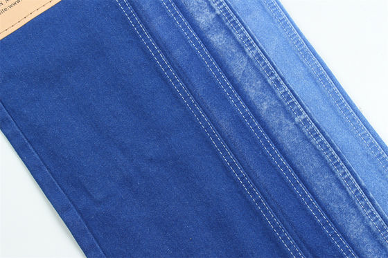 Bon prix Vibrant et unique couleur bleue Tissu denim rigide 100% coton pleine largeur 180cm en ligne