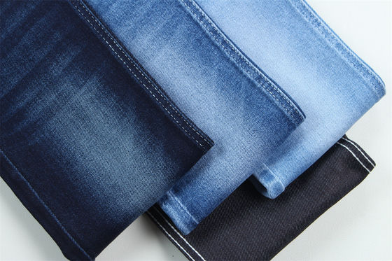 Bon prix 10 Oz Super Stretch Denim Tissu Pour L'homme d'été Jeans coton polyester rayon spandex rugueux et sauvage en ligne