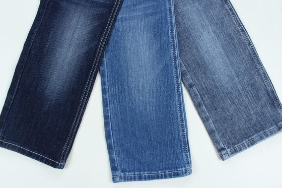 Bon prix Tissus spéciaux 11 oz douceur et de la déformation de la bande tissée jeans tissu en ligne