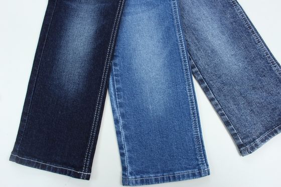 Bon prix Coton spandex 11 oz couleur bleu foncé en tissu de jean denim en ligne