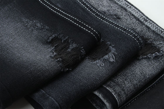 Bon prix 11.5oz Noir foncé et Noir Derrière Tissu Denim Jeans rigide Tissu Pour Style de Marque Jeans Boy Friend Style en ligne