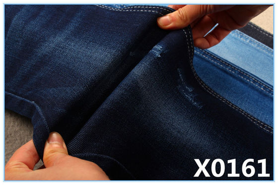 Bon prix Tissu en denim à haute étirement bleu indigo pour jeans en ligne