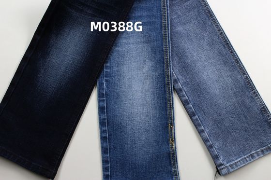 Bon prix 11.5 oz bleu foncé et crosshatch Slub tissé Jeans denim Tissu Finition normale en ligne