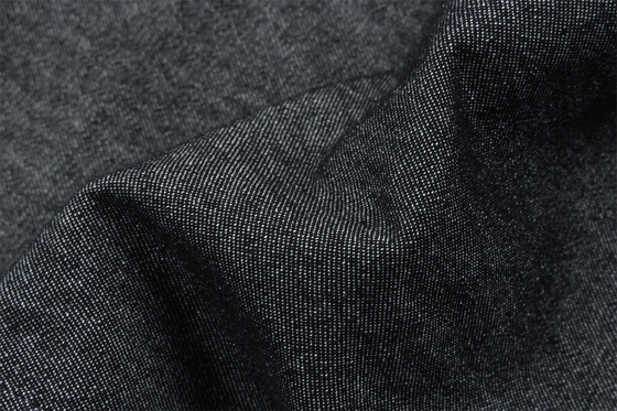 100% de coton pur, comme la soie, noir, denim léger.