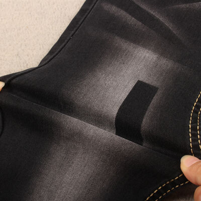 Bon prix Soufre à haute tension Couleur noire Femmes Jeans Denim Tissus fournis à des prix d'usine à 9,5OZ en ligne