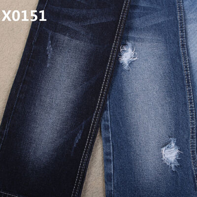 Bon prix 10 oz Coton Spandex Jean Indigo Bleu Tissu Rentable Abordable Haute Qualité Bon Stretch Boyfriend Style Net en ligne