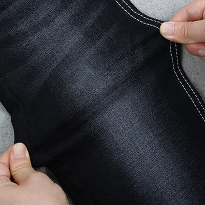 Bon prix 10,2 oz Tissu Denim Noir/Noir Haute Extensibilité pour Jeans Femme ou Pantalons Fille par Prêt à Porter en ligne