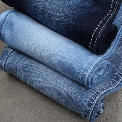 Bon prix Tissu jean 10oz 71% coton 27% polyester 2% élasthanne stretch puissant prix bas en ligne