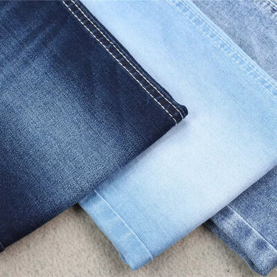 Bon prix 8.3 oz Denim Léger Indigo Bleu Coton Poly Spandex Power Stretch en ligne