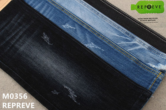 Bon prix Matériel extensible de 11 de Repreve réutilisé par once jeans de mèche pour le tissu de jeans de coton de l'homme en ligne
