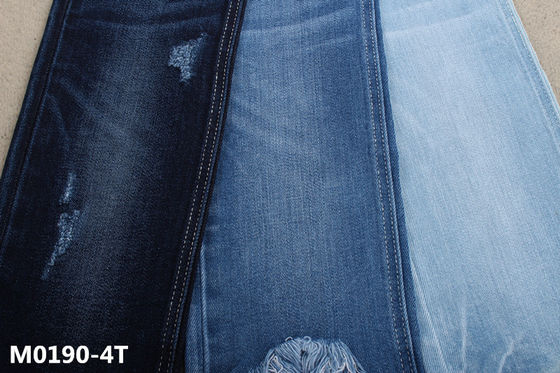 Bon prix tissu extensible de matériel de denim de mèche de Spandex du coton 4 de l'élastique 94 de 390gsm Dual Core en ligne