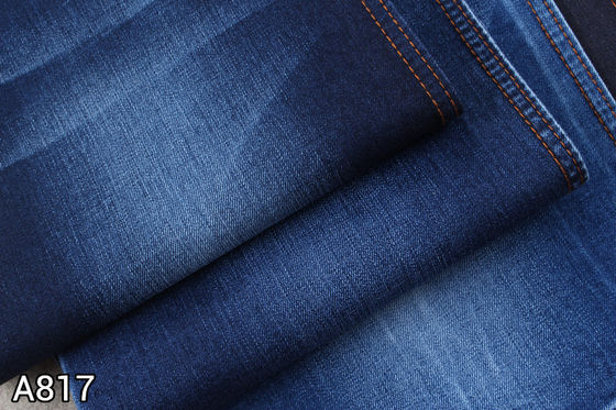 Bon prix 9 tissu de denim du polyester 2% Lycra du coton 21% de l'once 75% pour des jeans de femmes des hommes en ligne