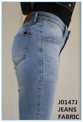 10 oz 2% haute étirement denim tissu Slub bleu foncé 3/1 main droite Twill tissage