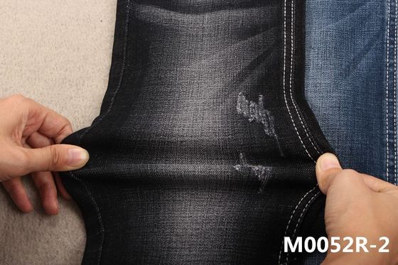 356gm Power Spandex Tissu en denim pour femme Rouleaux de jeans en denim Matériau bleu foncé
