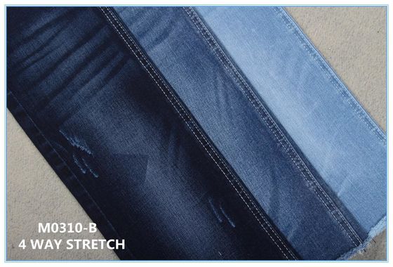 Bon prix Tissu de denim de bout droit de manière du Spandex 4 du polyester 2 du coton 13 de l'once 85 des jeans 10,5 en ligne