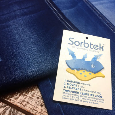 Bon prix le matériel extensible de 9 d'once d'humidité jeans de Wicking Sorbtek vous garde pour refroidir sec en ligne
