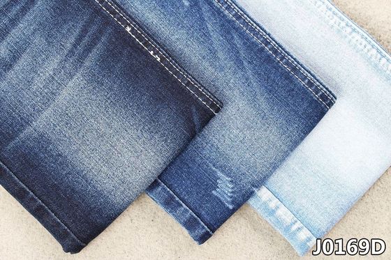 Bon prix Anti matériel sué de 9,7 d'once de denim de sergé de tissu jeans de fonction avec la mèche de chaîne en ligne