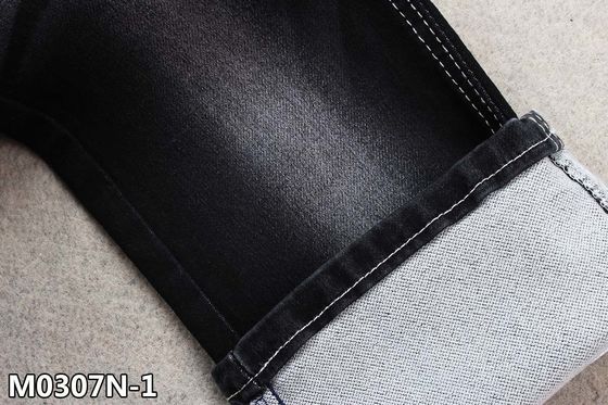 Bon prix le faux 9.5oz tricotent le bout droit noir de doubles couches de soufre de tissu de denim en ligne
