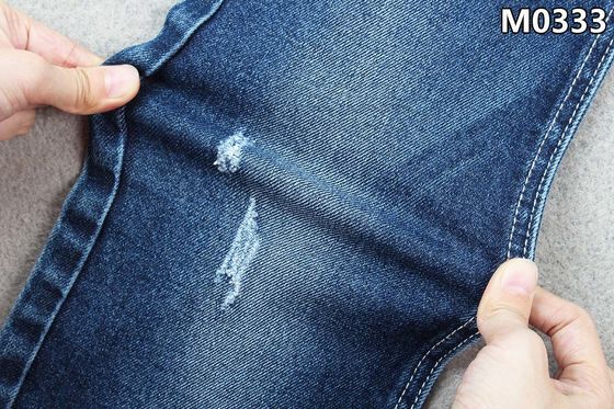 11.3OZ réutilisant le tissu de denim de Spandex de polyester de coton pour la sanforisation de jeans