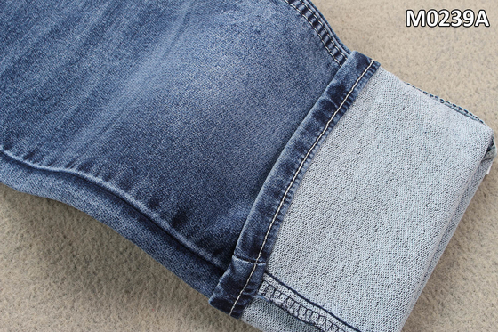 10 onces 2 couches de denim de tissu de sergé avec le bleu d'indigo de fil de Dual Core