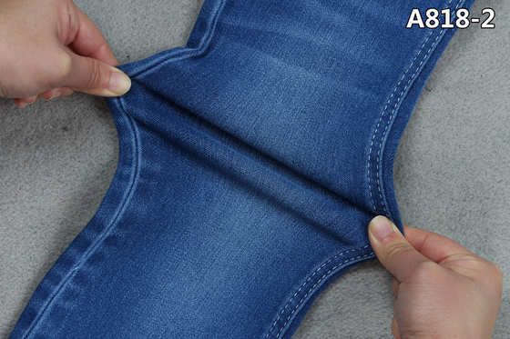 4/1 bleu mou de taqueur de tissu de denim de satin + postérieur noir pour les jeans des enfants